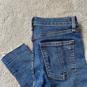 Rag and Bone high rise ankle skinny